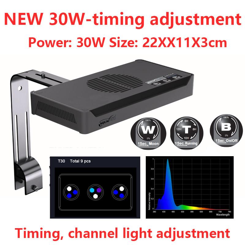 30W/40W LED System Oświetleniowy Sterowanie Dotykowe Akwarium Rafa Koralowa Lampa Pełne Spektrum Nano Oświetlenie Akwariowe Akwarium Słodkowodne