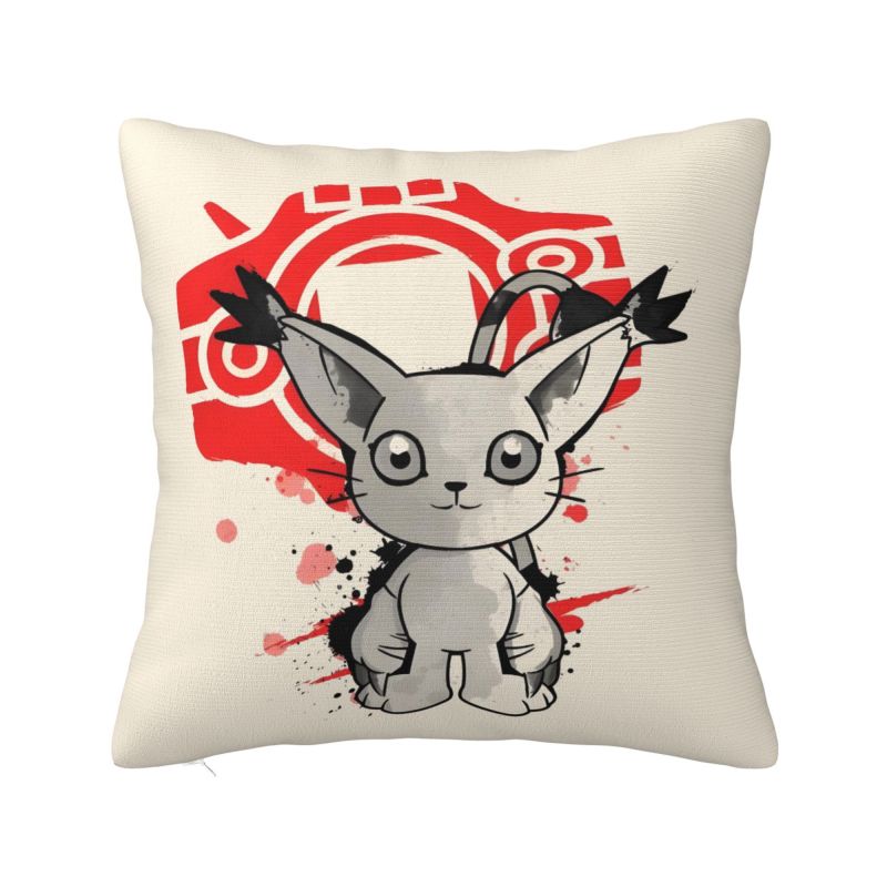 Custom Gatomon Modern Throw Pillow Cover Adventure Anime Chair Cushion