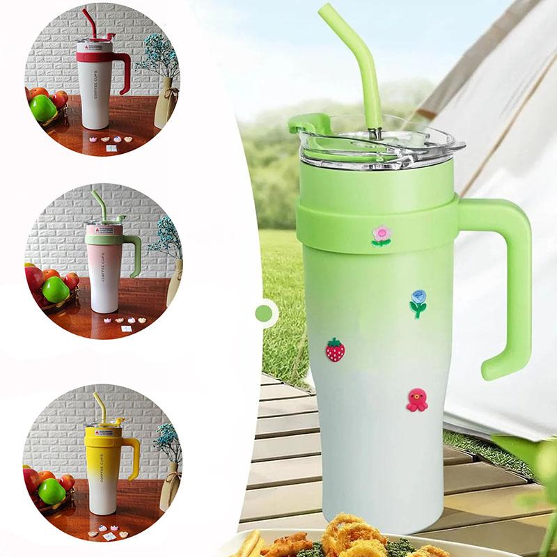 Big Mac Thermal Cup 40oz/1180ml Large Capacity Car Coffee Cup Stainless Steel Insulated Water Bottle Vacuum Flask With Straw