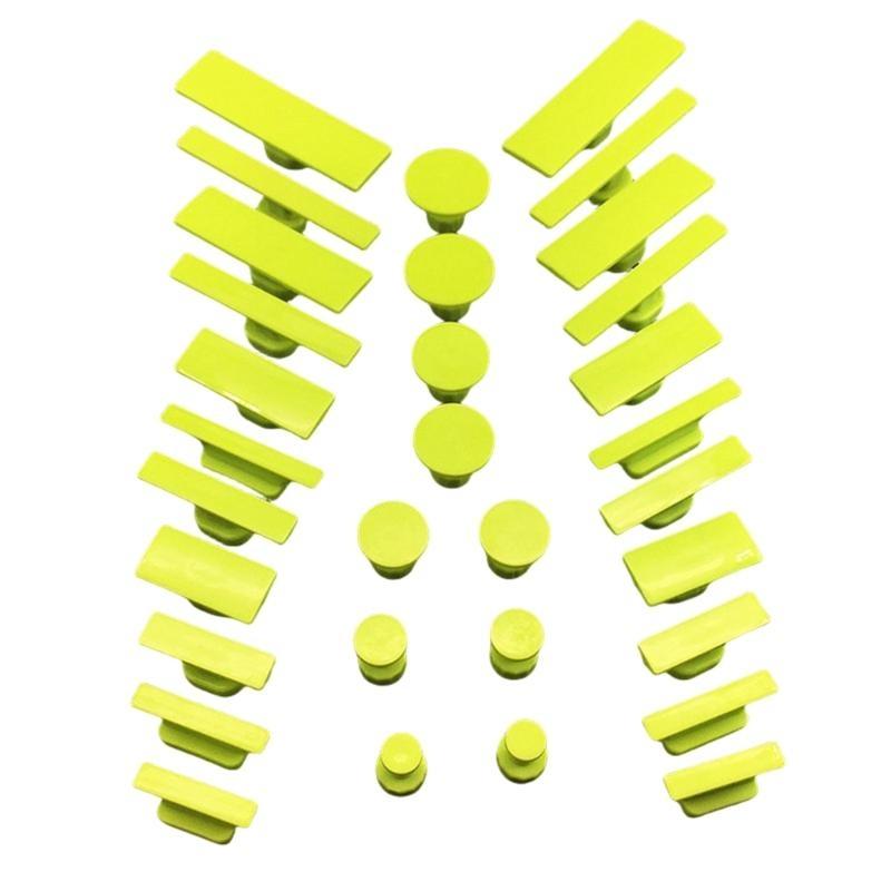 16 /32pcs Paintless Car Body Dent Removal Pulling Tabs Compatible With T Slide Hammer Metal Surface Automobile Dent Repair Tools
