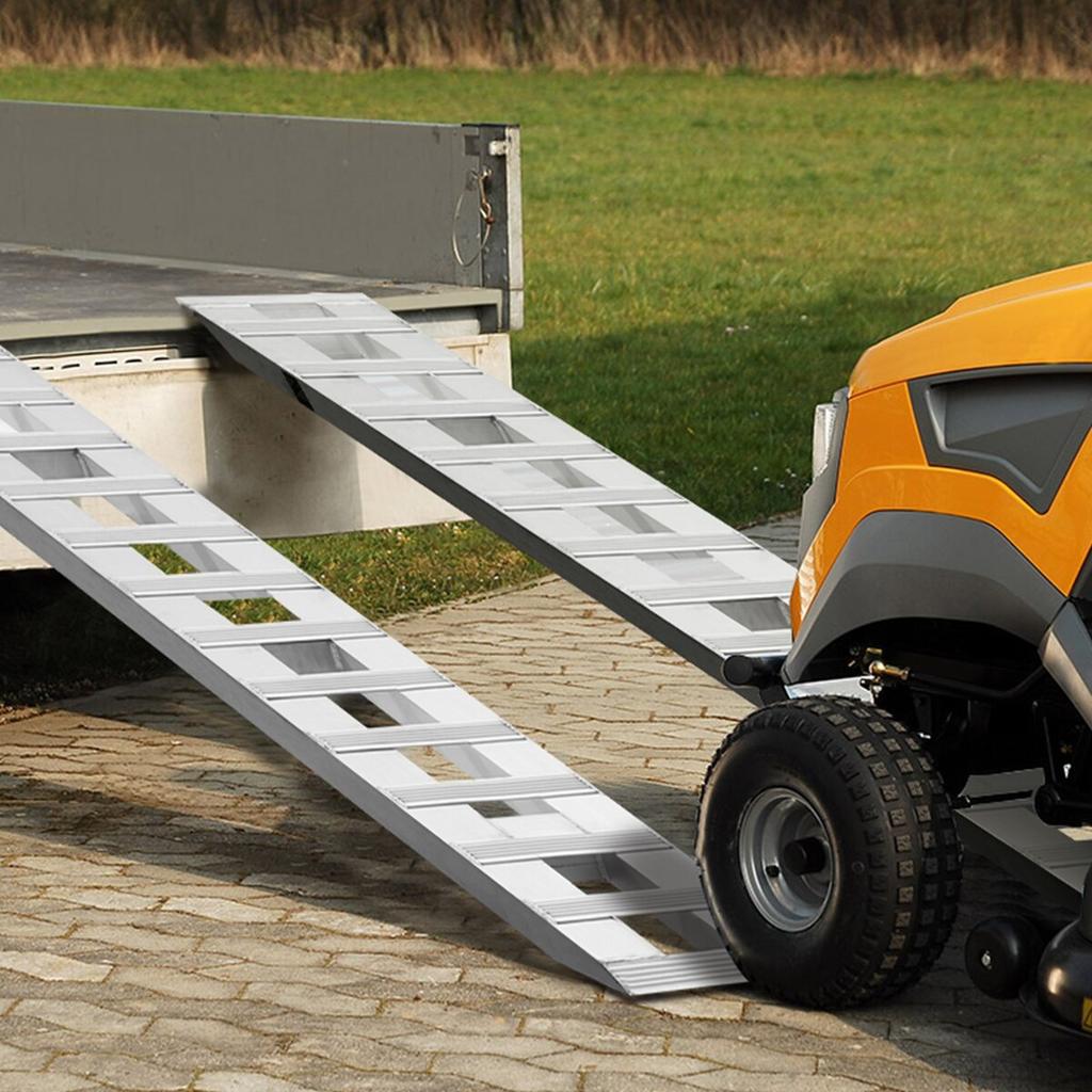72" X 15" Aluminum Ramps 6000 LBS Capacity Loading Ramps 2PCS