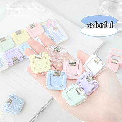 Cube Shaped Multifunctional Student Mini Clip, Note Holder, Bill Holder, Long Tail Clip, Office Storage