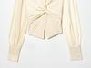 Women's European Style V-neck Halter Patchwork Long Sleeve Shirt, Autumn 2025