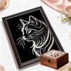 DIY Black Cat Diamond Art Kits Without Frame 35x45cm Gem Art Diamond Painting Kits for Adults/Beginners Gift Idea Home Wall Decor
