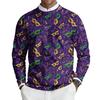 Herren Rundhals Langarm Rippstrick Pullover