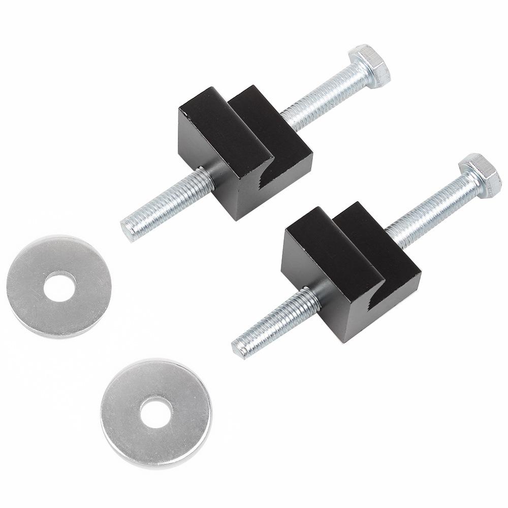 

Car Modification Accessories Aluminum Alloy J Hook Cross Tie Down Device Pickup Toolbox Fixer 4 Pack Black two-pack