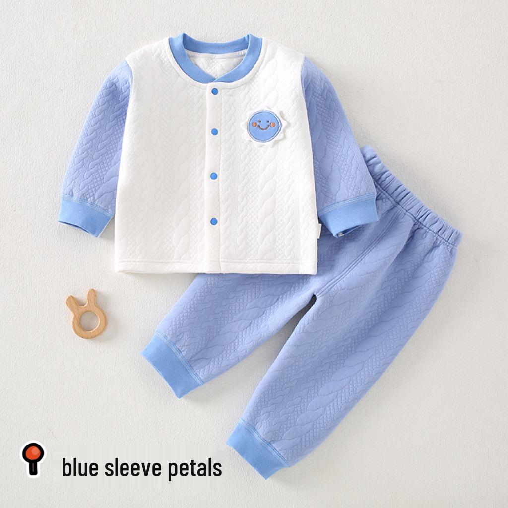 Infant Winter Cotton Underwear Set: Thick, Warm, Two-Piece for Boys & Girls