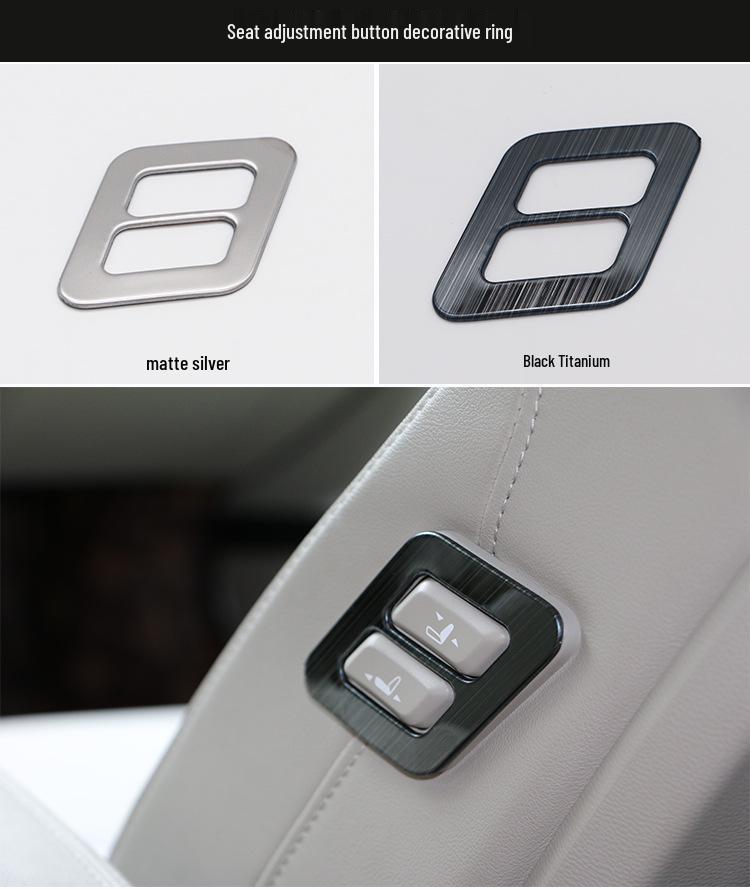 Compatible Decorative Patch for Hongqi H5: Air Outlet, Dashboard, Center Console, Door Panel, and Window Controls