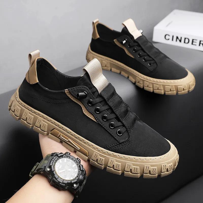 Men Shoes Canvas Shoes for Men  New Breathable Sport Casual Shoes Slip On Men Sneakers Platform Vulcanized Loafers