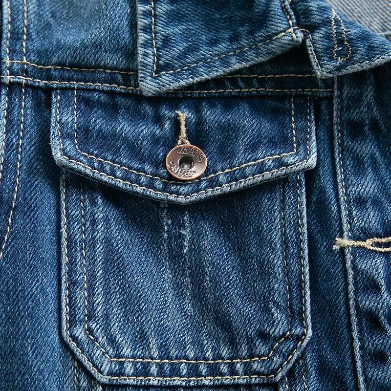 Spring Autumn Women's Denim Jacket Loose Casual Long Sleeve Jeans Outwear Plus Size 6XL Ladies Multi-pocket Windbreaker Coat