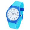 Reloj de mujer - Q&Q - Cuarzo Miyota 2035 - Caja 40 mm azul - Correa silicona turquesa - 10 ATM