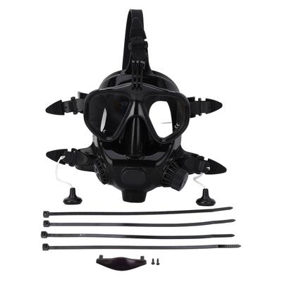 Full Face Diving Goggle Anti Fog Leakproof 180 Degrees Panoramic View Silicone Scuba Face Goggle with