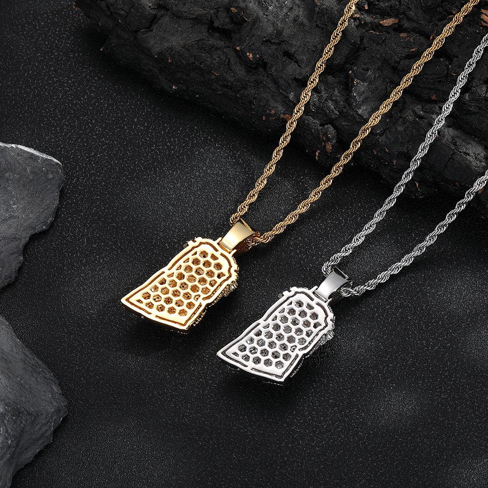 Classic Retro Pendant, Trendy and Versatile Hip-hop Copper High-end Necklace