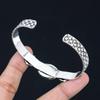 Daughters Day Sale 925 Sterling Silver Oval Dendrite Opal Stone Bangle Bracelet