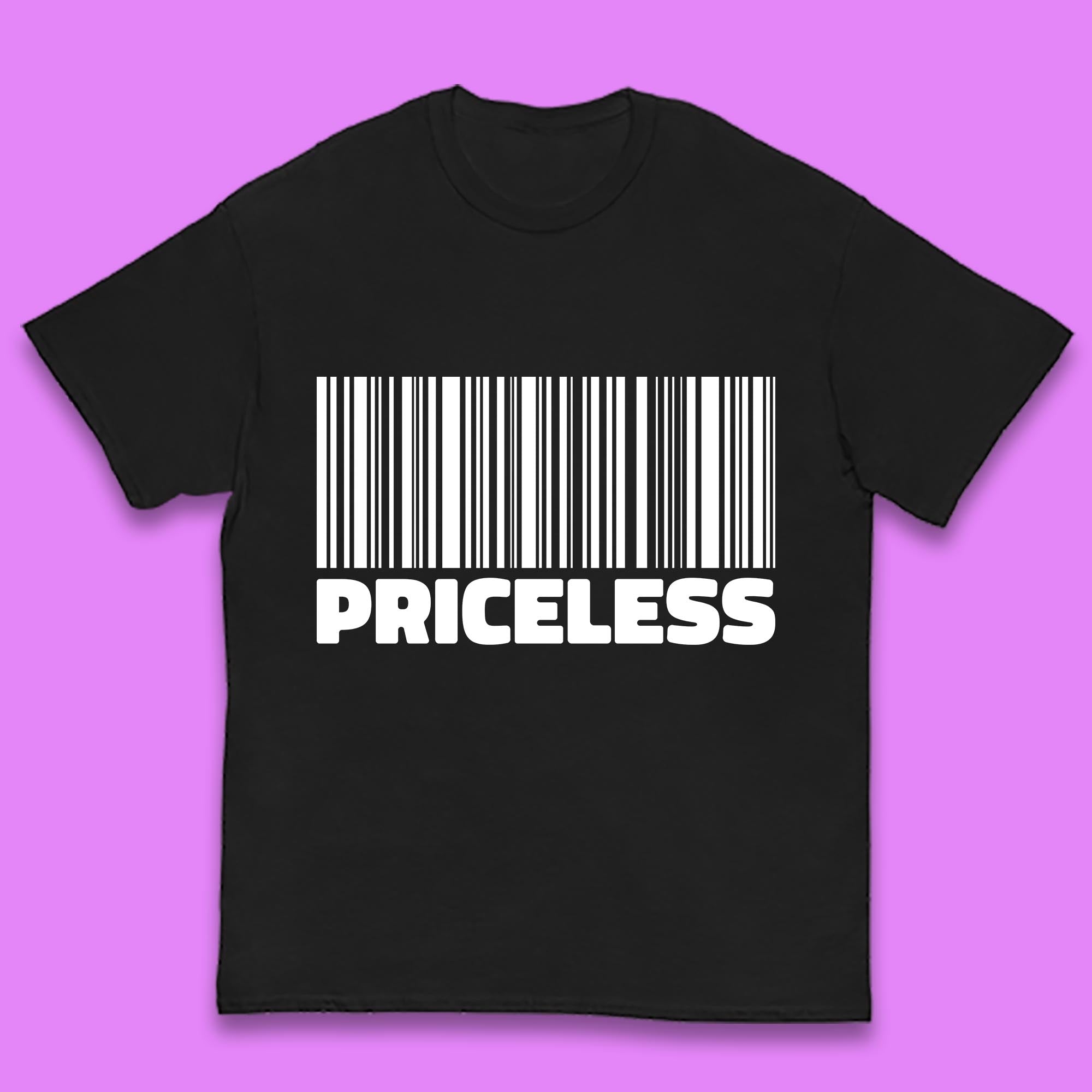 

Scan For Priceless Barcode Funny Label Inspirational Empowerment Kids T Shirt 120