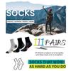 6 Pairs Of Running Socks Towel Bottom Shock-Absorbing Midsole Sports Socks Men's Outdoor Breathable Running Socks