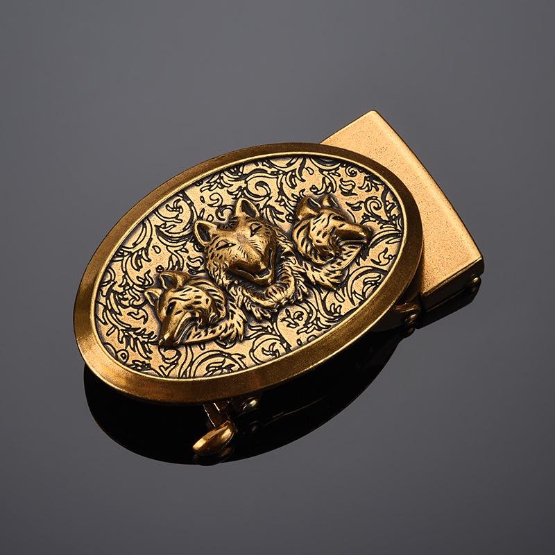 

Мужской кожаный ремень в стиле ретро с автоматической пряжкой из сплава с китайским драконом