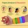 Braccialetti slap sensoriali Giocattoli antistress per Bambini e Adulti, 6 Pezzi Braccialetto Fidget Sollievo dallo Stress Giocattoli Sensoriali per Autismo ADHD Ansia Aiuto,