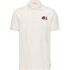 SS26 Logo Patch Cotton Piquet Shirt Solid Color Button Short Sleeve Polo Men Tops L10918A0003089A16034