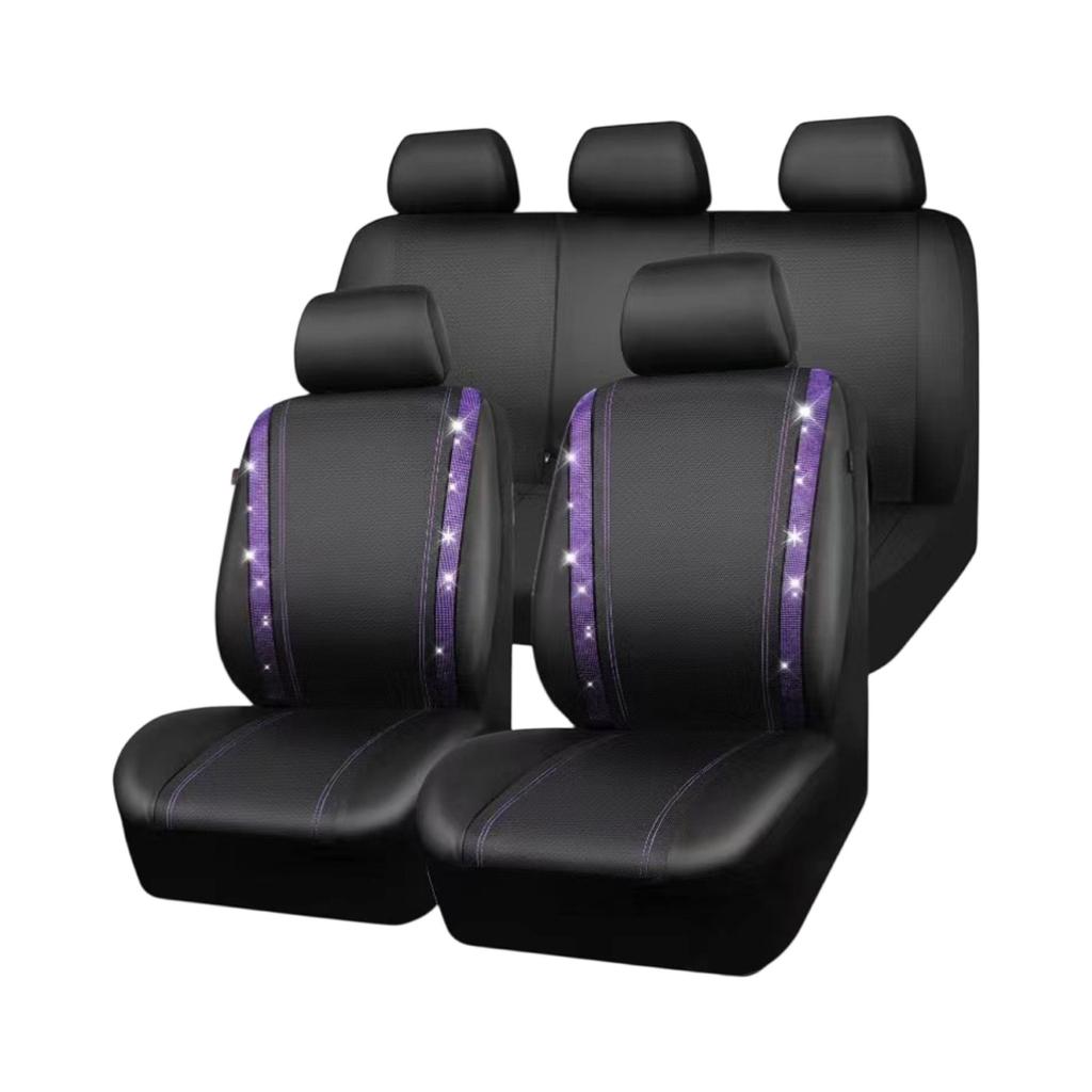 Leather Stitching Hot Diamond Diamond Diamond Water Rhinestone Universal Car Diamond Seat Cover