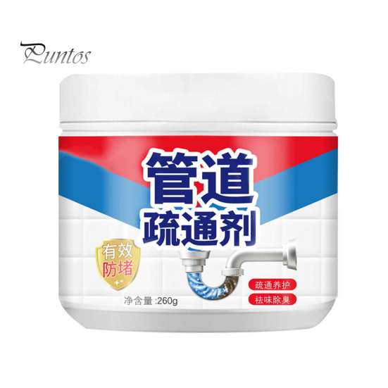 

Средство для дноуглубительных работ трубопровода 260 г. Быстрое устранение засоров в трубах, некоррозионное средство для удаления остатков жира и волос белый