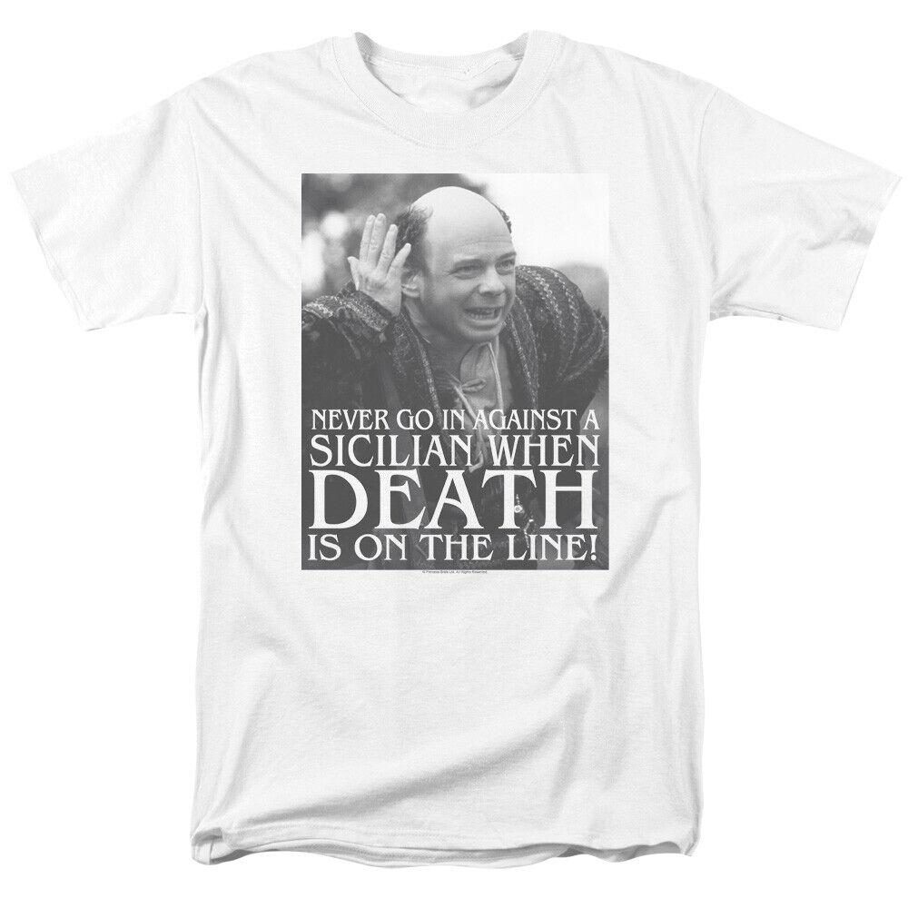 26 The Princess Bride Sicilian T Shirt Mens Licensed 80s Movie Tee Vizzini White Unisex T-Shirt M