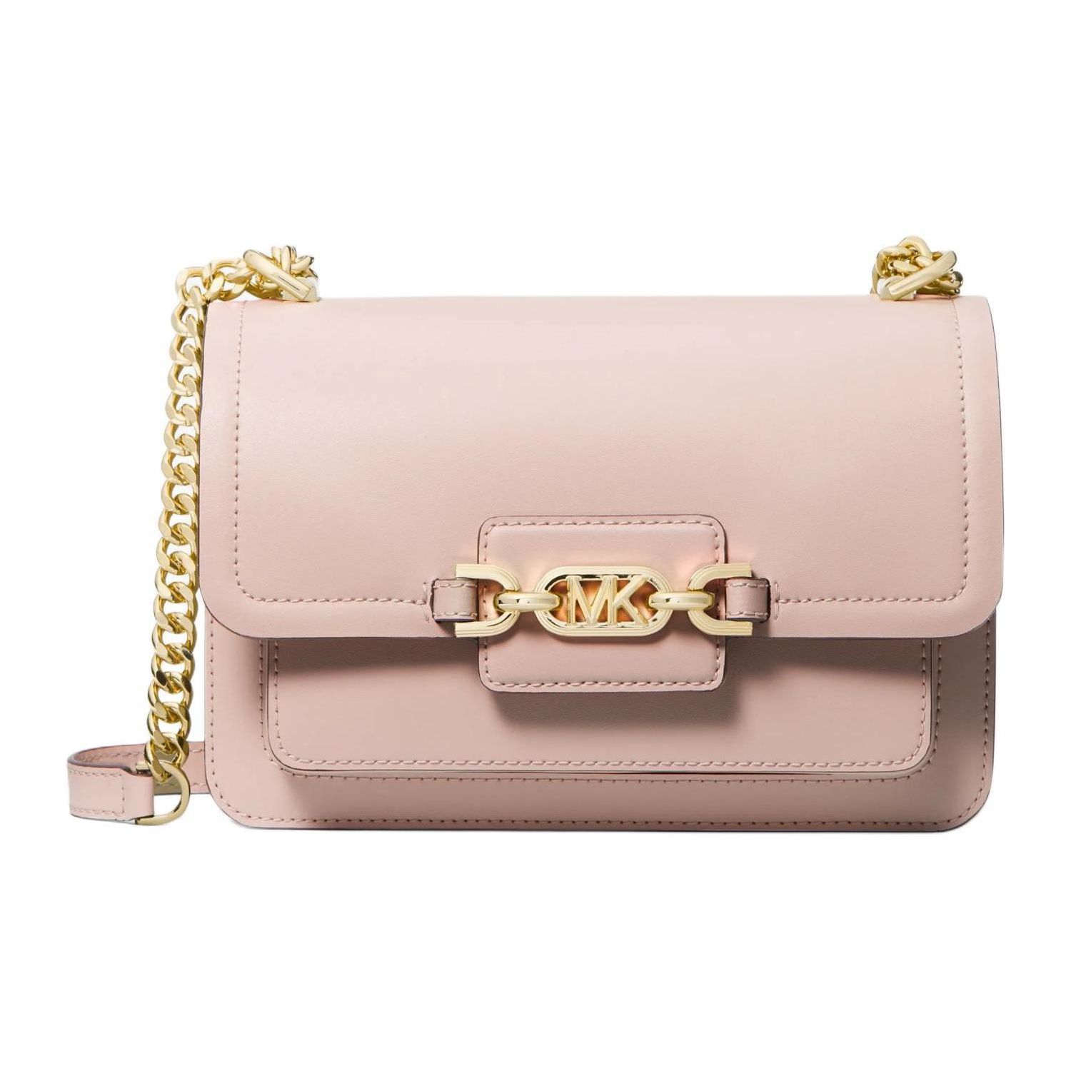 

Michael Kors Heather Metal Logo Sliding Chain Shoulder Bag Large Women Shoulder Bag Nude-Pink 30S2G7HL3L-SOFTPINK Basic Set (Bag+Dust Bag)