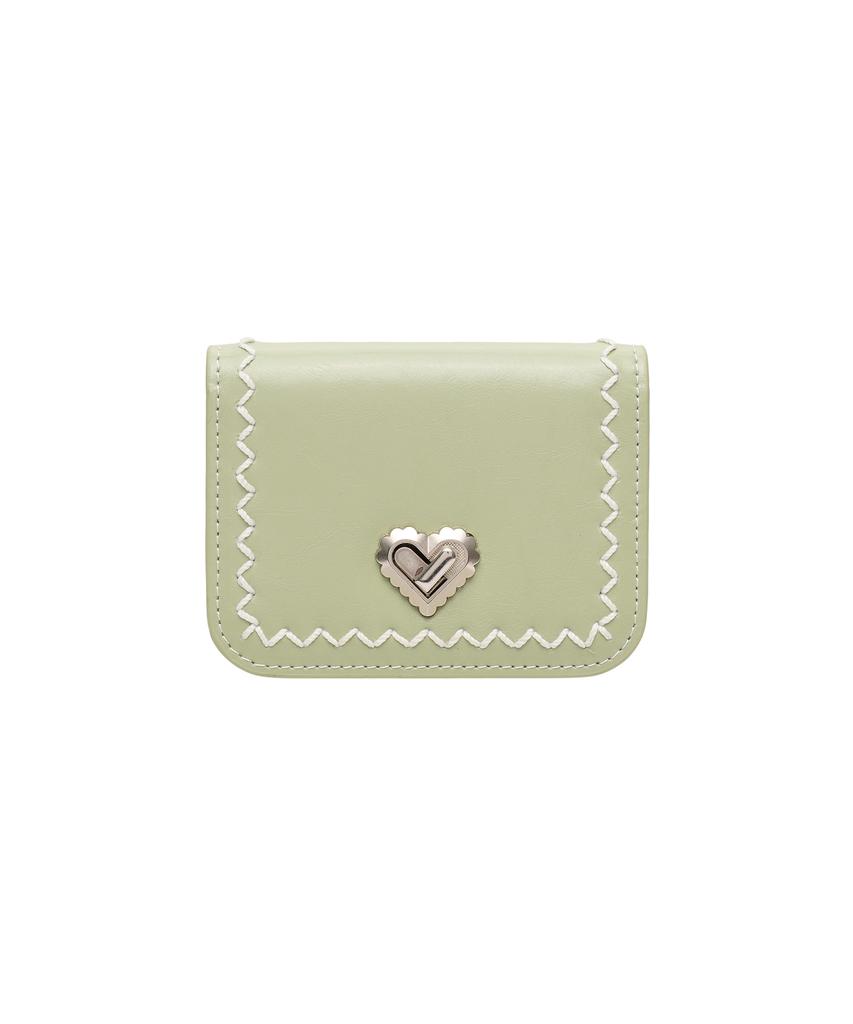 Lemasque Cookie Lock Compact Business Card Holder Mint