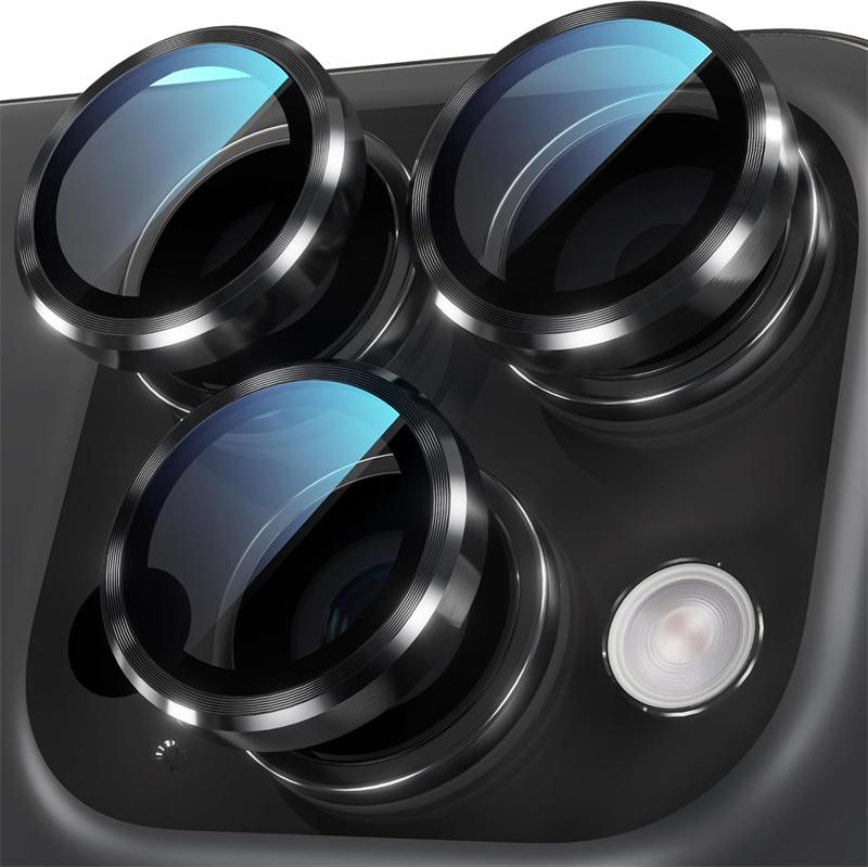 

Металлическое кольцо стеклянный объектив камеры защитный чехол для iPhone 14 15 13 16 Pro Max Plus 12 Mini IPones 16Pro 15Pro IPhone16 бампер чехол 13 13Mini(2PCS)