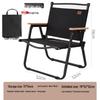 OEING Outdoor Portable Folding Kermit Chair with Beechwood Armrests