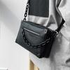 Crossbody-Tasche Unisex Mode Kleine Quadratische Umhängetasche Handtasche für Damen und Herren PU-Leder Messenger-Handtaschen mit Verstellbarem Riemen