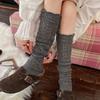 Women's Retro Lace Knitted Knee-High Socks - Autumn & Winter Korean and Japanese Style