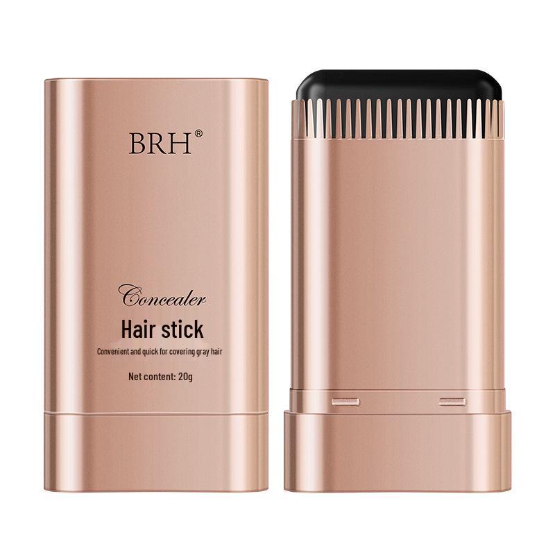 BRH Waterproof Hair Touch-up Stick with Comb - Sweatproof, Disposable Cover for White Hair