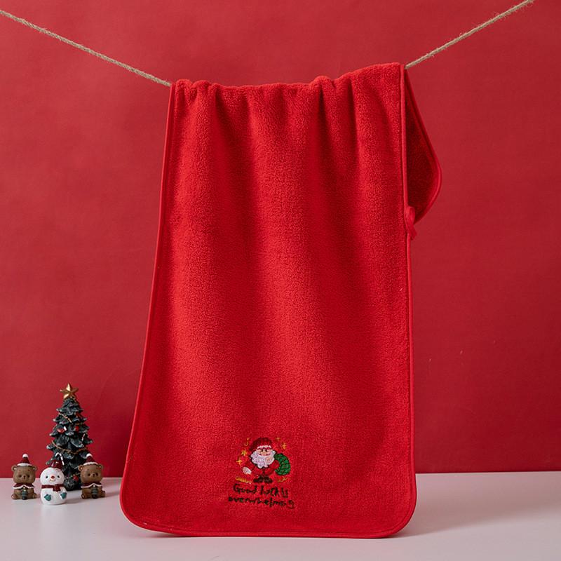Holiday Festive Absorbent Cleaning Cloths With Embroidered Design For Gift Exchange
