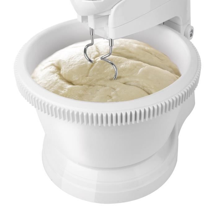 Batteur électrique Taurus Giro Complet de 500W, 5 vitesses + Turbo, avec bol de 2,5L, 2 types de crochets