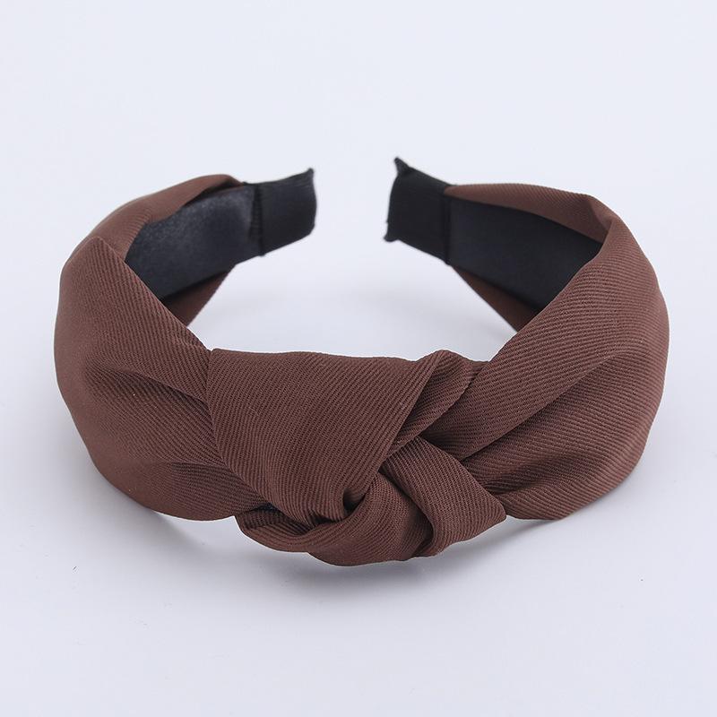 Minimalistische Damen Stirnbänder Einfarbiges Köpergewebe Geknotete Haarbänder für Damen Mädchen Lässig Einkaufen Reisen Kopfschmuck Accessoires