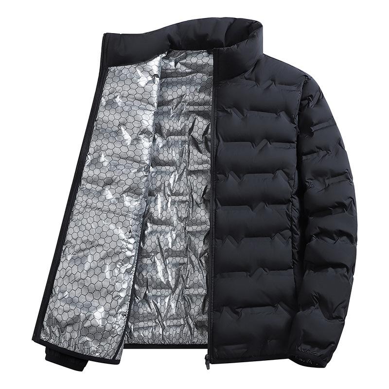 Winter Casual Warme Heren Wandel Donzen Jas Outdoor Winddichte Bovenkleding Effen Kleur Verdikken Heren Donzen Jassen Mode Opstaande Kraag