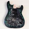 Green-White Gradient Glossy Electric Guitar Body - Musical Instrument DIY Accessory