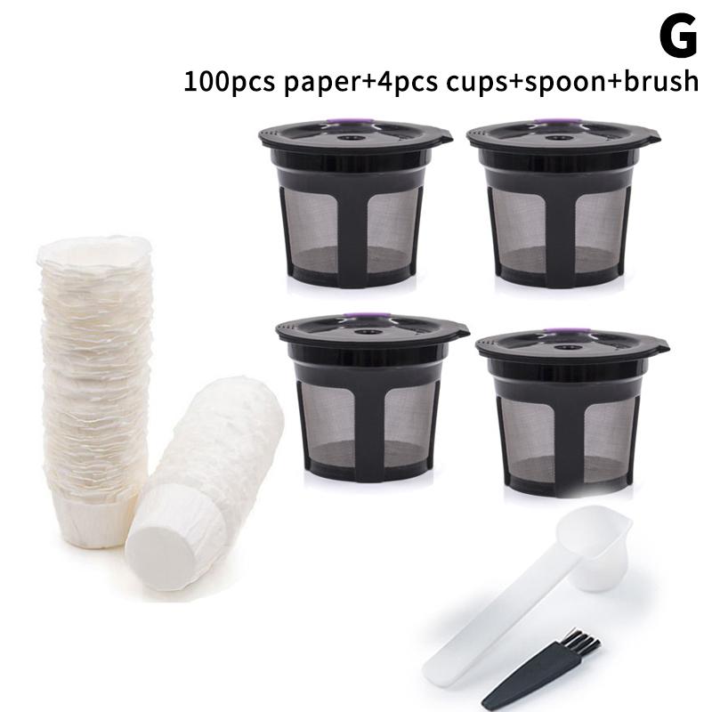 Disposable Paper Coffee Filter Paper For Keurig Reusable K Cups For Keurig Coffee Maker Universal Fit Single-Serve Coffee Filter
