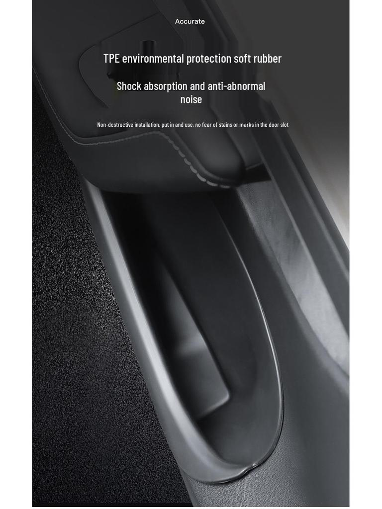 Vollständig umwickelte Tür-Aufbewahrungsbox-Matte für Tesla Model Y/3