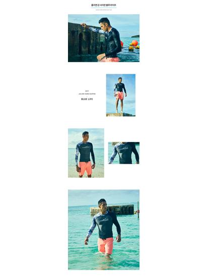 Men's Quick-Dry Sun Protection Long Sleeve Wetsuit for Swimming & Freediving