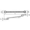 ASH Light Tool Offset 17mm x LOF1719 Double-Ended Wrench, 19mm,