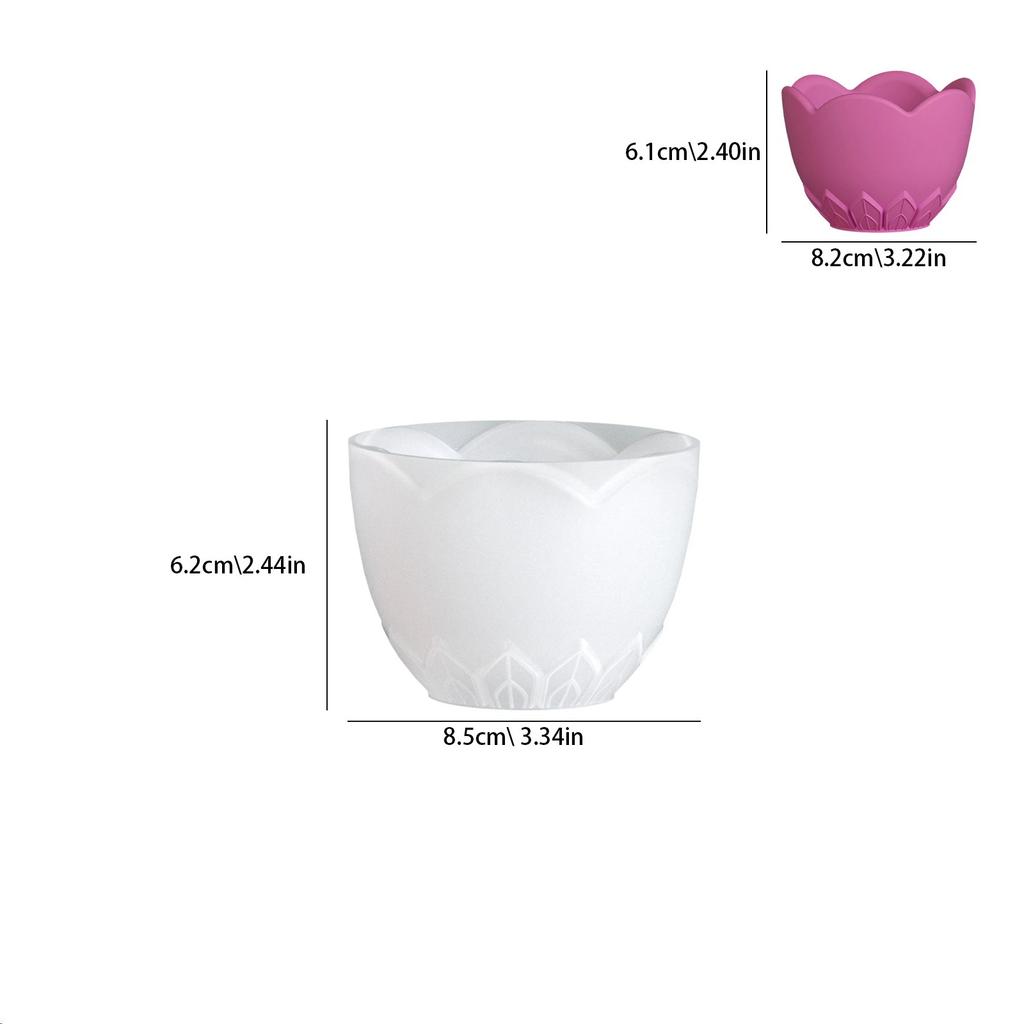 Flower Silicone Mold Set For Candle Making Flower Pot Resin Casting Molds For Diy Crafts