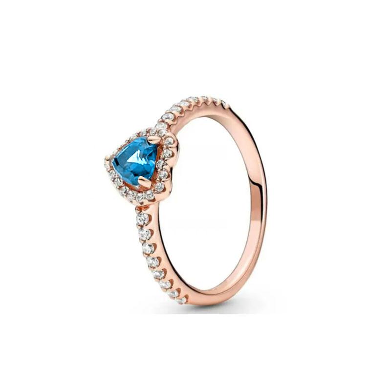 925 Silver All Heart Stone Ring New Pink White Rings Suitable For Any Occasion Matching DIY Birthday Gift