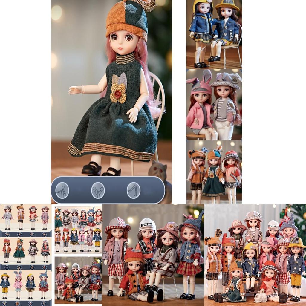 Exquisitely Crafted Bjd Doll With 12 Constellation Theme Full Set With Clothes Soft Wig And Vinyl Head!