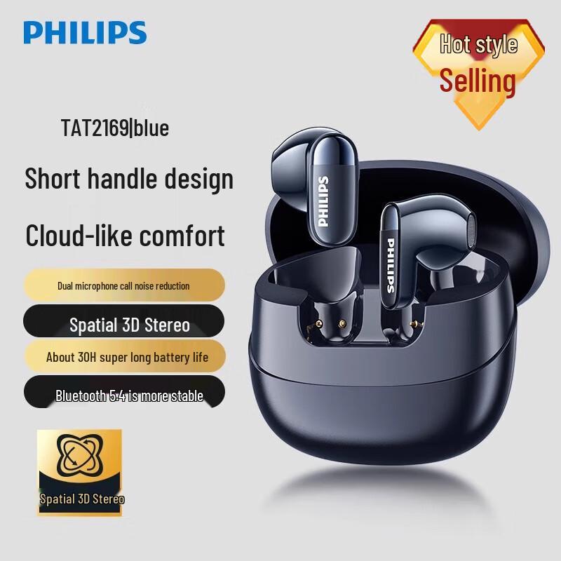 Philips TAT2169 True Wireless Semi-In-Ear Earbuds