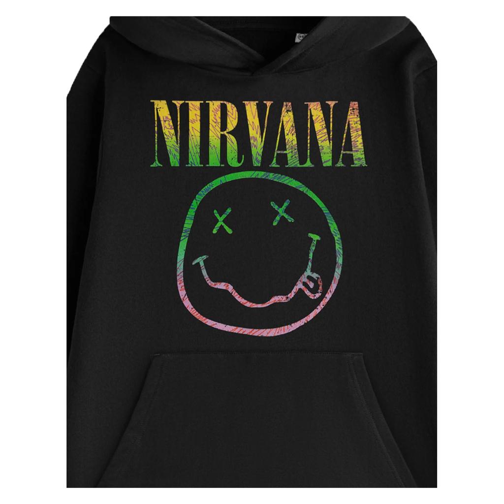 Nirvana Unisex Adult Logo Hoodie