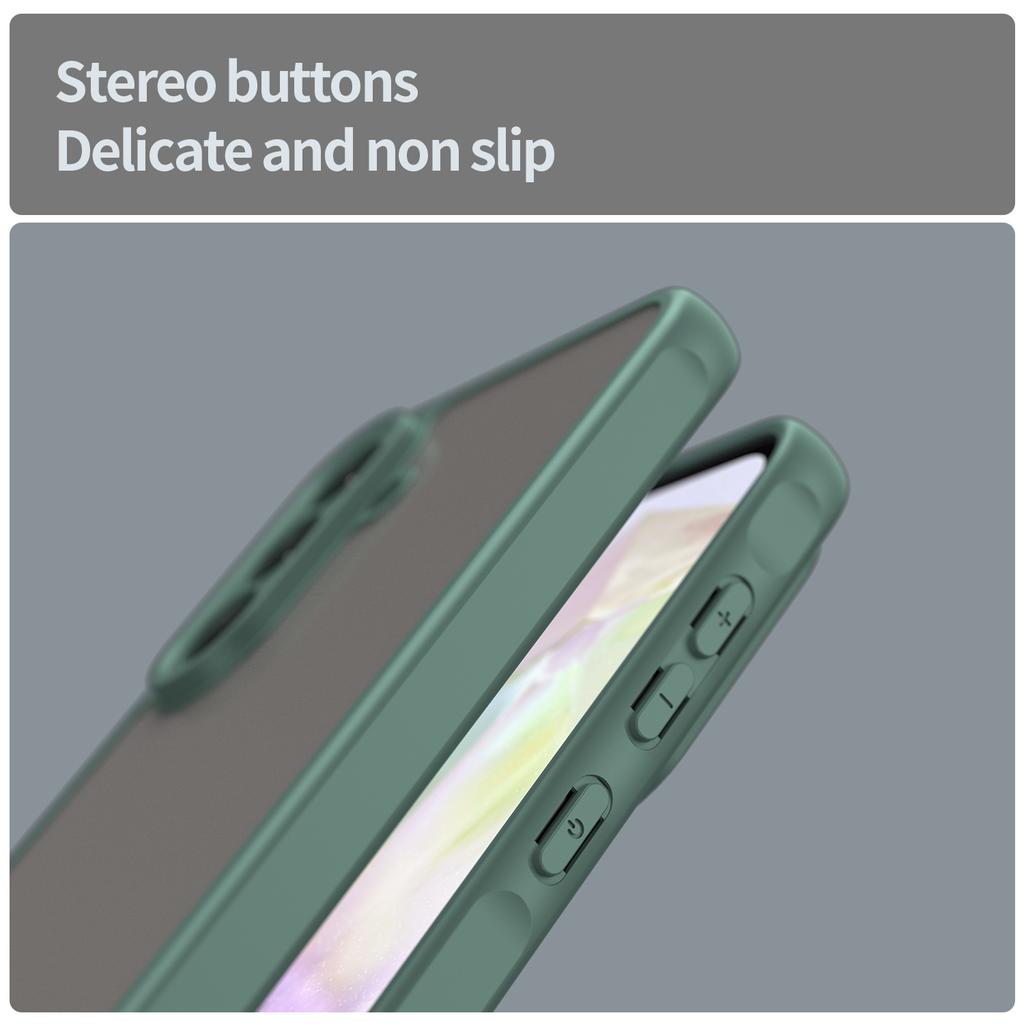 Etui do telefonu Samsung Galaxy A56 5G Odporne na upadki Poduszki powietrzne Matowe Półprzezroczyste PC + TPU Tylna pokrywa