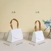 30pcs Small Handbag Style Gift Bags With Ribbon Handle Kraft White Paper Candy Bags For Wedding Party Favor Packaging