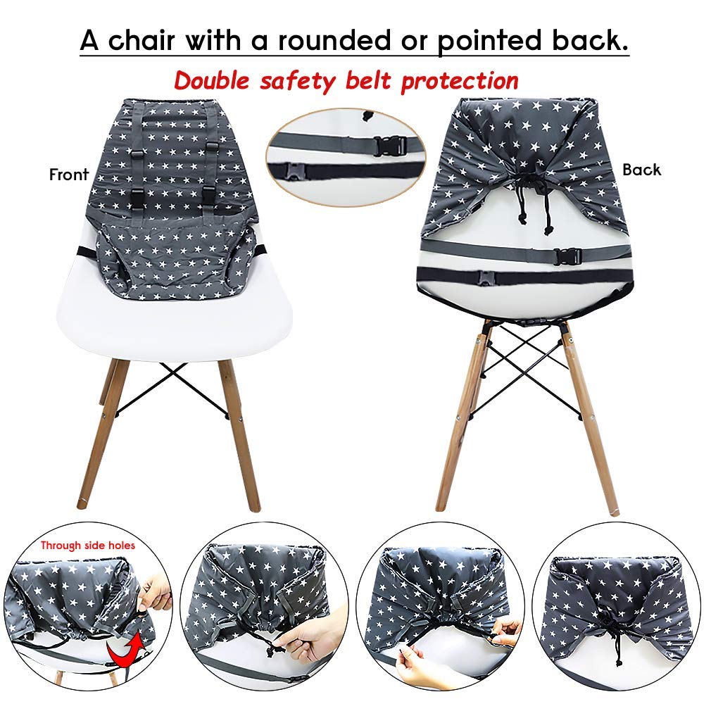 Portable baby high chair safety seat strap for toddler baby travel